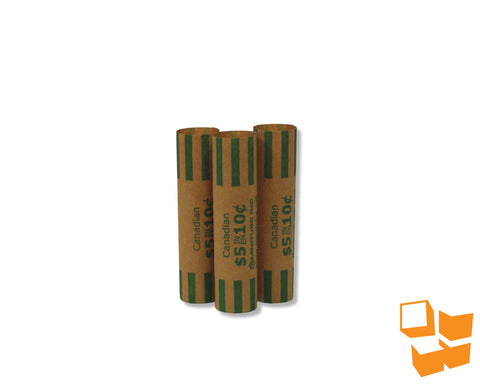 57110 - 10c Crimped-End Coin Wrap - 1000/carton
