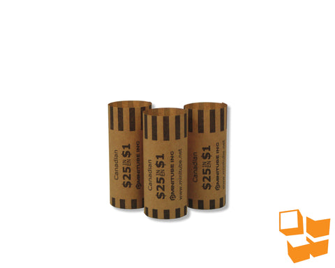 57160 - $1 Crimped-End Coin Wrap - 1000/carton