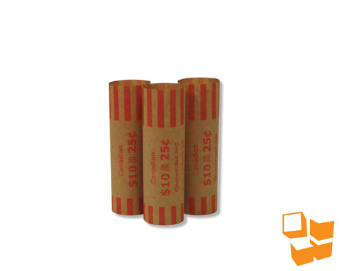 57125 - 25c Crimped-End Coin Wrap - 1000/carton