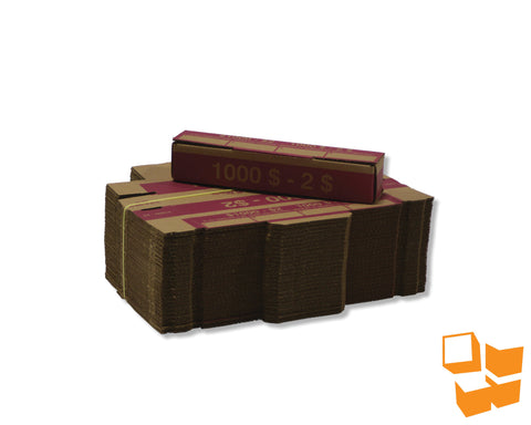 73070 - $2 Die-Cut Coin Boxes - 50/bundle; 72bdl/skid