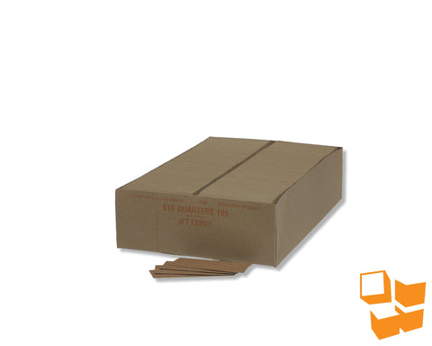 57025 - 25c Flat Tubular Coin Wrap - 1000/pk; 10pk/ctn