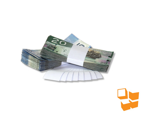 56560-W - White Bill Straps, Plain - 1000/pk; 20 pk/ctn